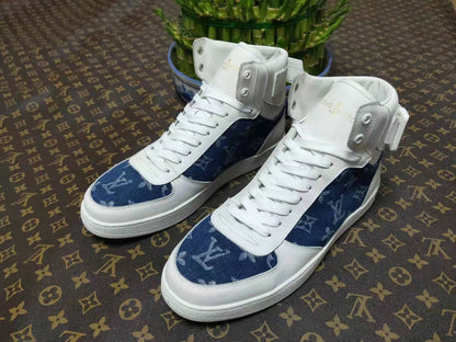 LW - Luv Rivoli White Blue Sneaker