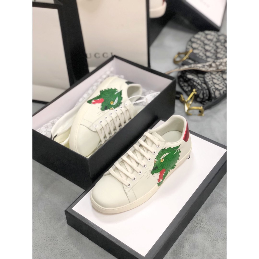 LW-GCI  Ace Mystic  dragon  White Sneaker 101