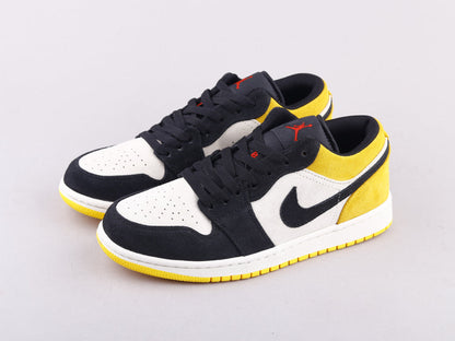 LW - AJ1 black and yellow toes