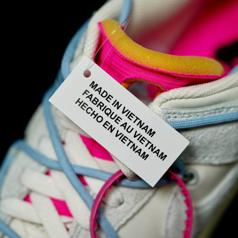 LW - OW x Dunk (NO.38) light blue shoelace pink buckle