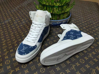 LW - Luv Rivoli White Blue Sneaker