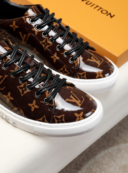 LW - LUV Low LWnogram Brown Breathable Sneaker