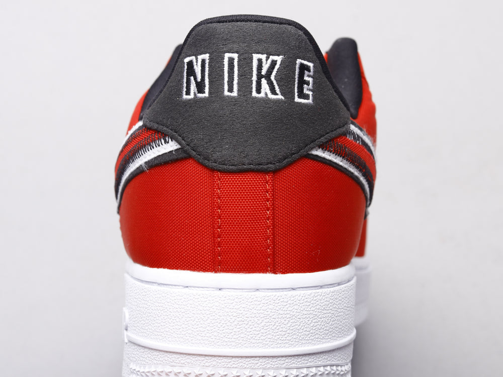 LW - AF1 Reverse Stitch red and white