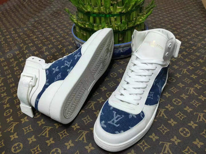 LW - Luv Rivoli White Blue Sneaker