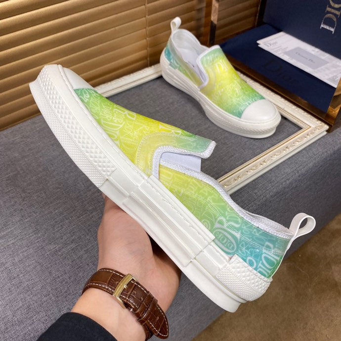 LW - DIR B23 Slip Yellow And White LOW-TOP SNEAKER