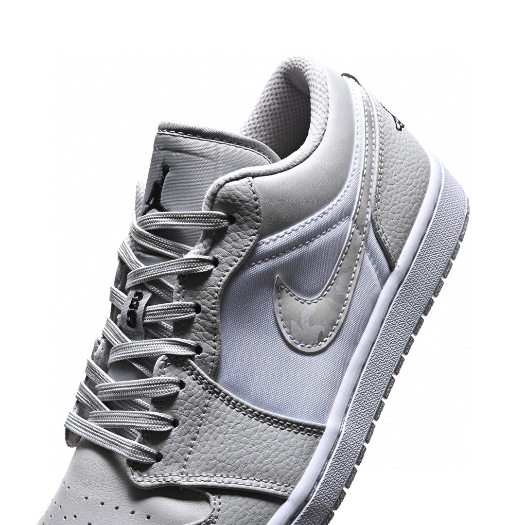 LW - AJ1 low grey and white caLWuflage