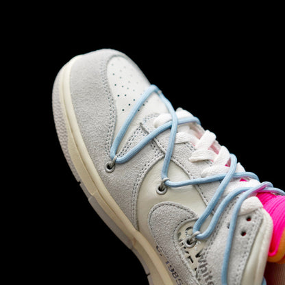 LW - OW x Dunk (NO.38) light blue shoelace pink buckle