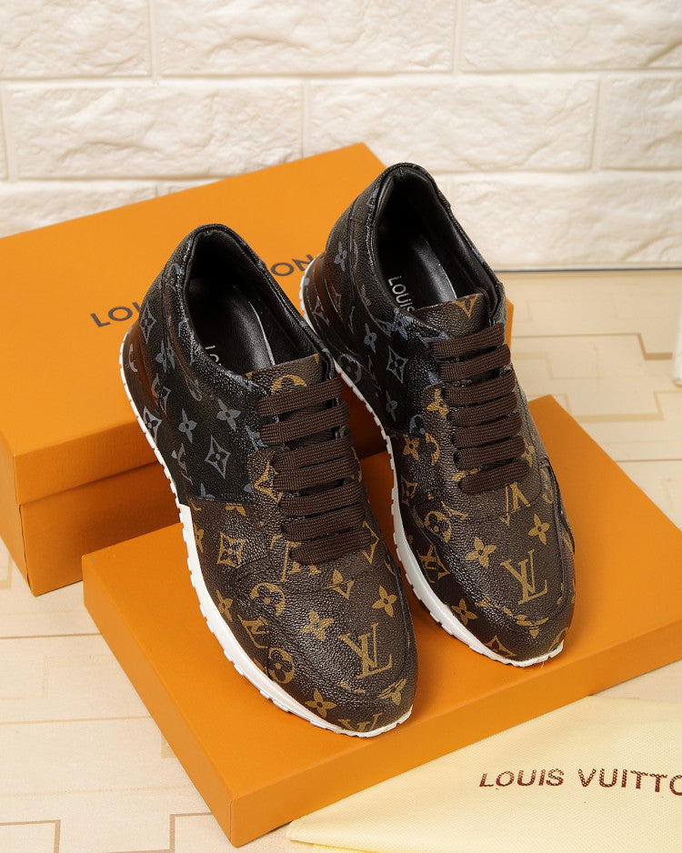 LW - LUV LWnogram Denim Brown Sneaker