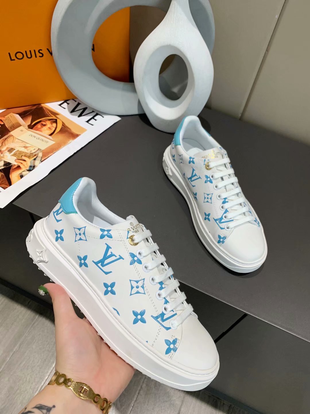 LW - LUV Casual Low Blue White Sneaker