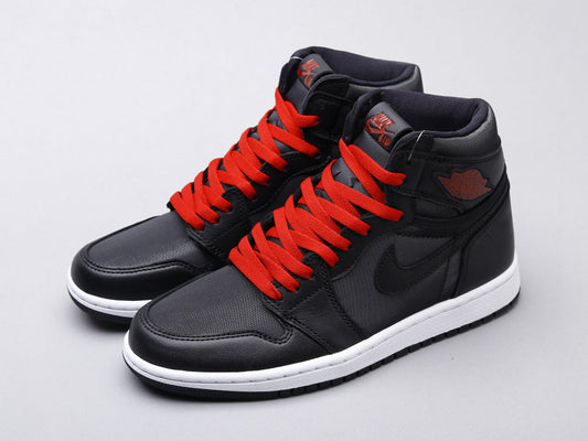 LW - AJ1 black and red silk