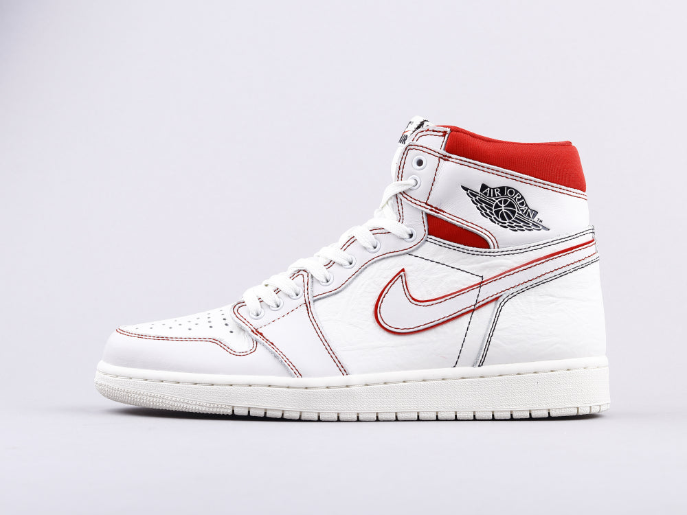 LW - AJ1 white and red manuscript