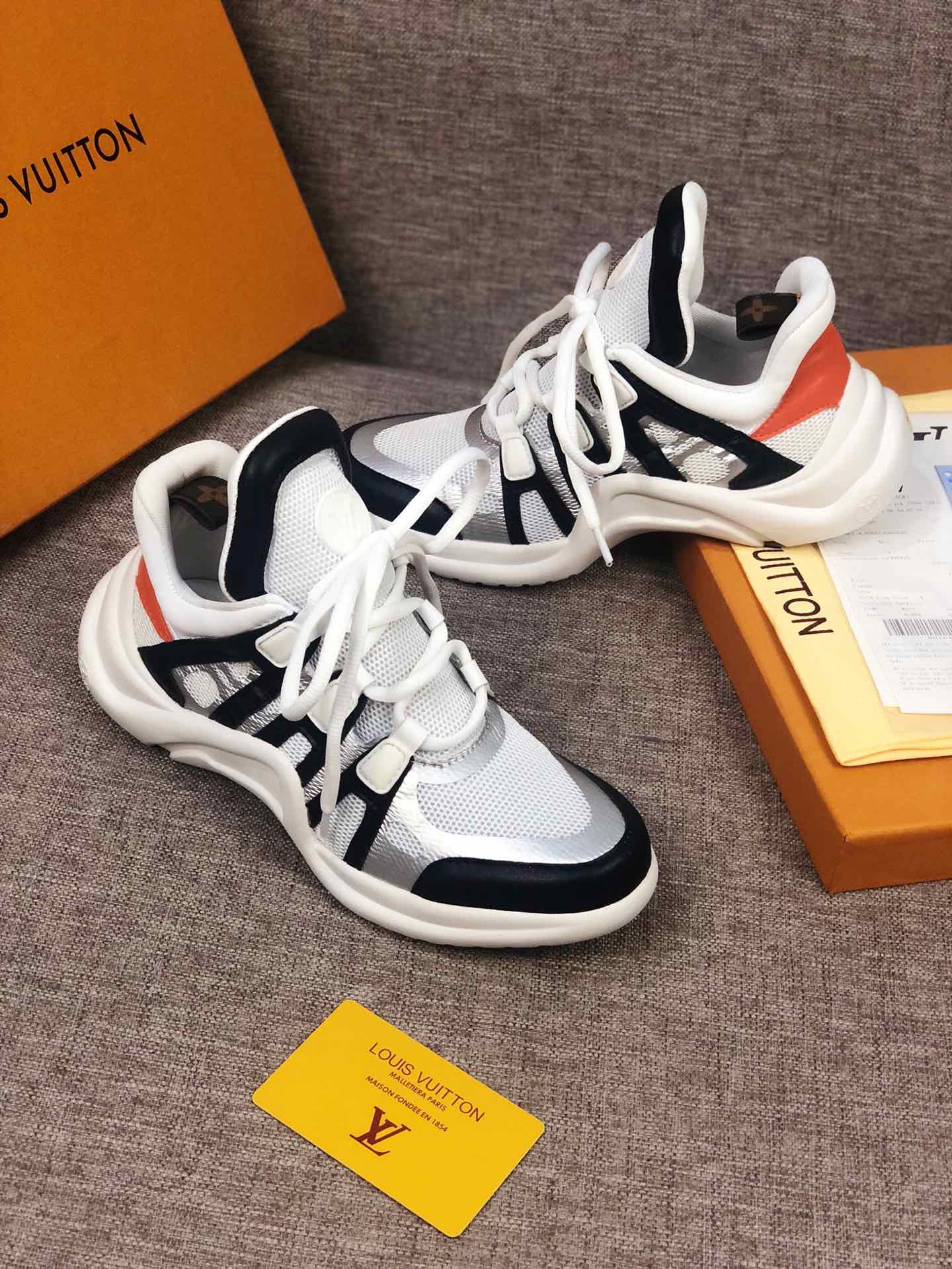 LW - LUV Archlight White Black Orange Sneaker