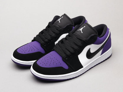 LW - AJ1 black and purple toes