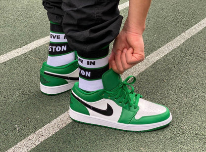 LW - AJ1 celtic white green