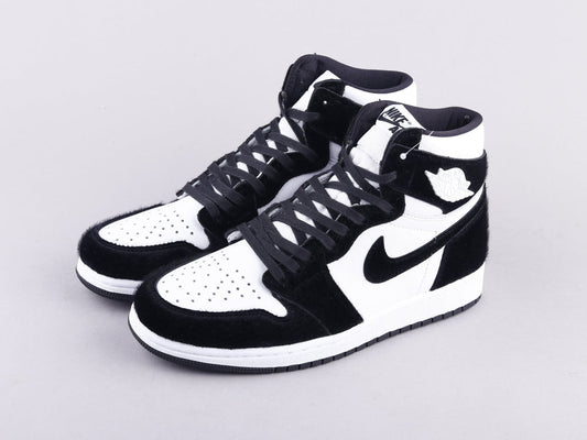 LW - AJ1 horsehair black and white