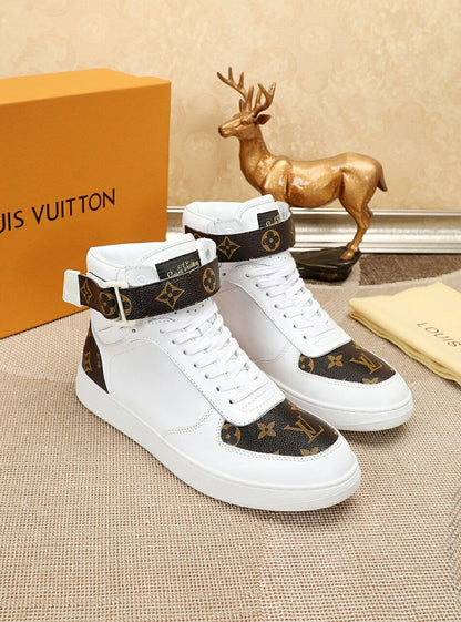 LW - LUV Bombox Boot White and Brown Sneaker