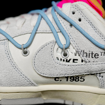 LW - OW x Dunk (NO.38) light blue shoelace pink buckle