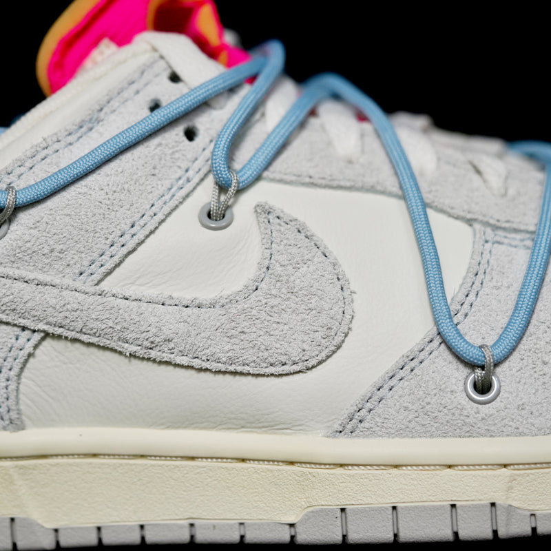 LW - OW x Dunk (NO.38) light blue shoelace pink buckle