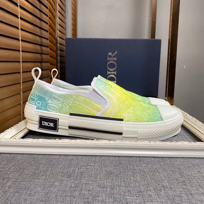 LW - DIR B23 Slip Yellow And White LOW-TOP SNEAKER