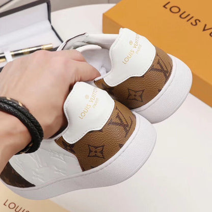 LW - LUV Casual Low White Brown Sneaker