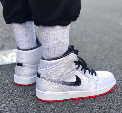 LW - AJ1 Edison Chen White Silk