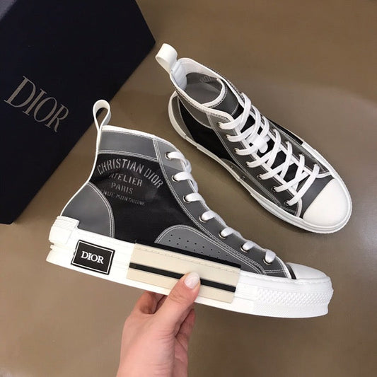 LW - DIR B23 Black and White HIGH-TOP SNEAKER