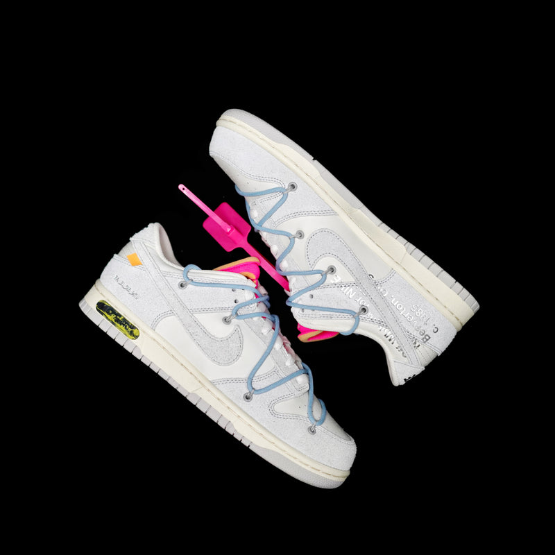 LW - OW x Dunk (NO.38) light blue shoelace pink buckle