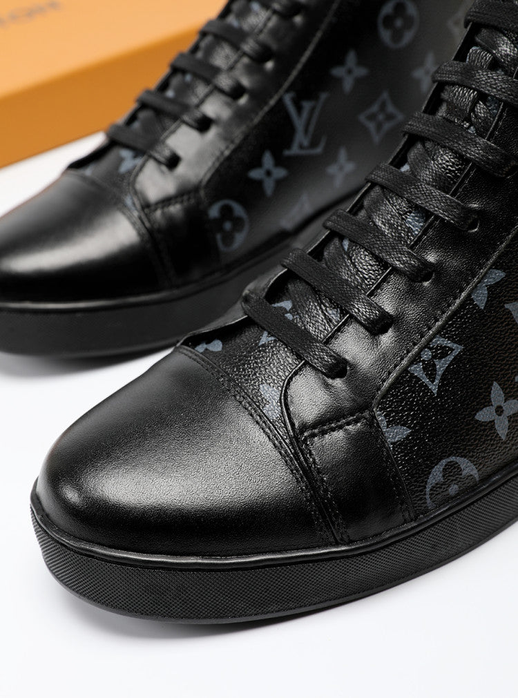 LW - LUV High LWnogram Black Boot Sneaker