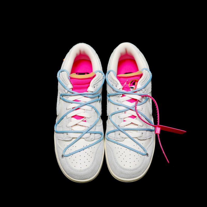 LW - OW x Dunk (NO.38) light blue shoelace pink buckle