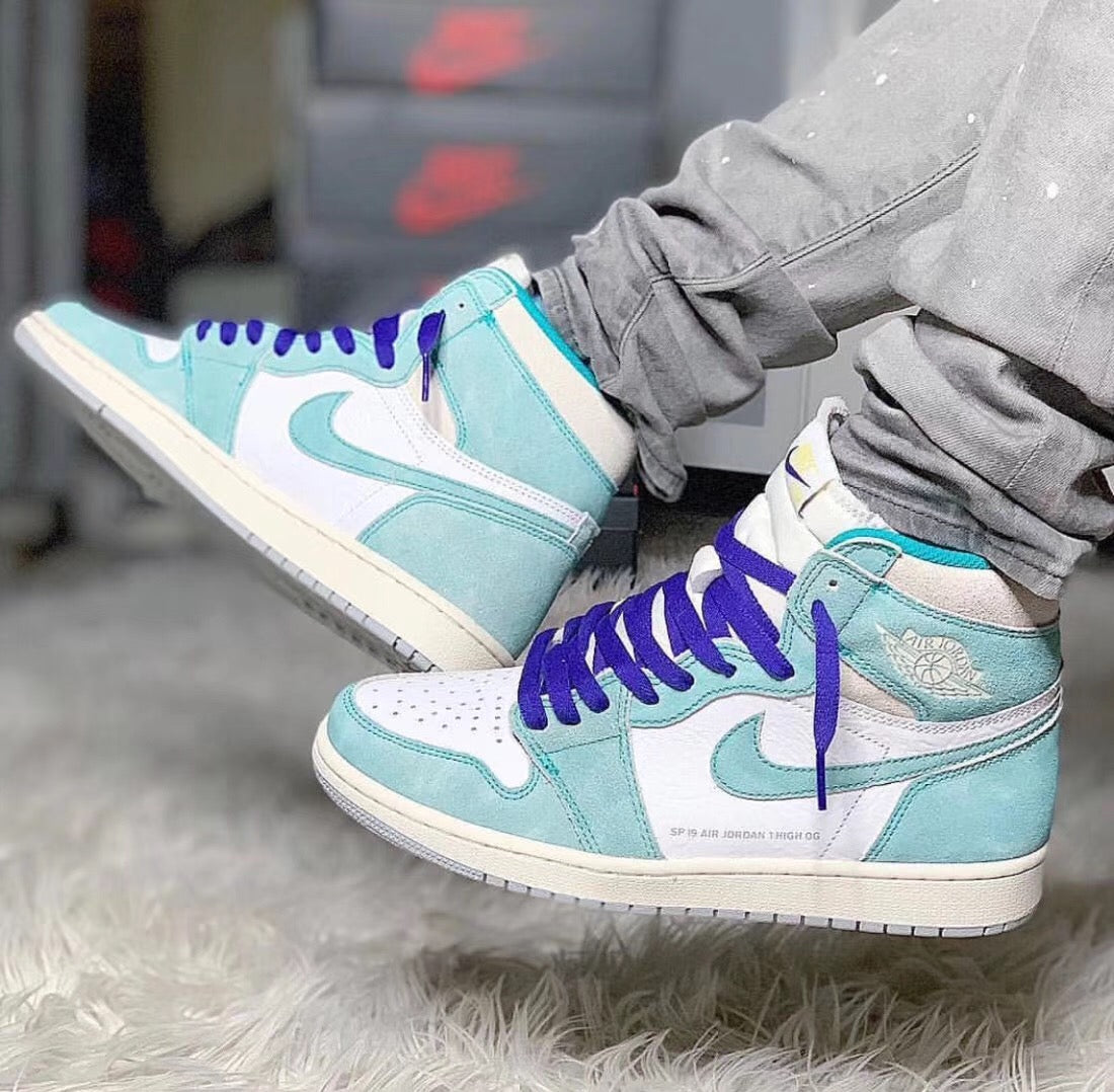 LW - AJ1 Green Suede Tiffany