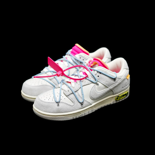 LW - OW x Dunk (NO.38) light blue shoelace pink buckle