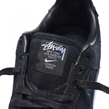 LW - AF1 x Stussy Collaboration Pure Black