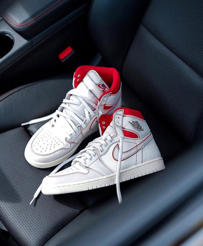 LW - AJ1 white and red manuscript