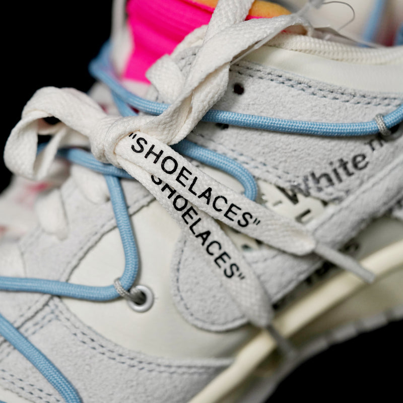 LW - OW x Dunk (NO.38) light blue shoelace pink buckle