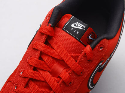 LW - AF1 Reverse Stitch red and white