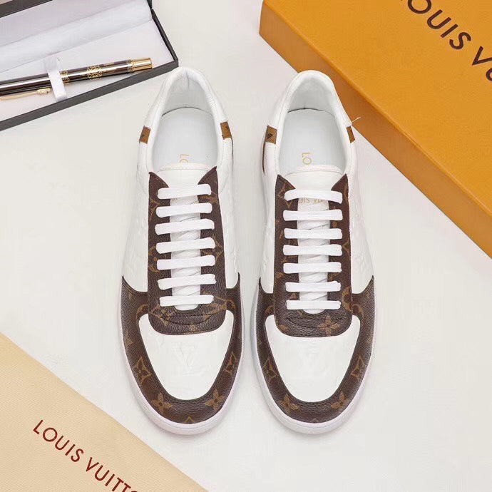 LW - LUV Casual Low White Brown Sneaker