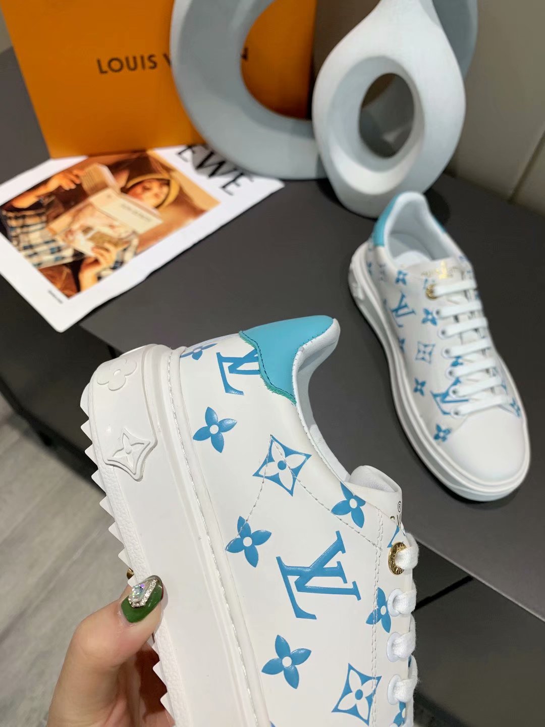 LW - LUV Casual Low Blue White Sneaker