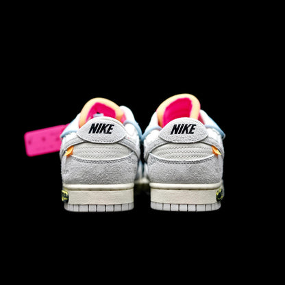 LW - OW x Dunk (NO.38) light blue shoelace pink buckle