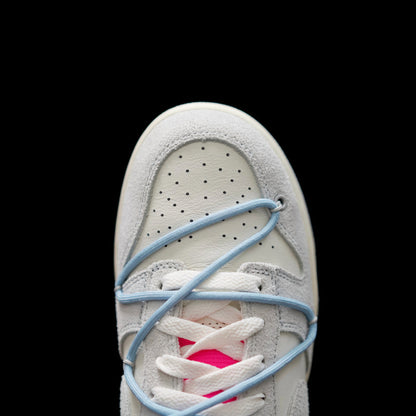 LW - OW x Dunk (NO.38) light blue shoelace pink buckle