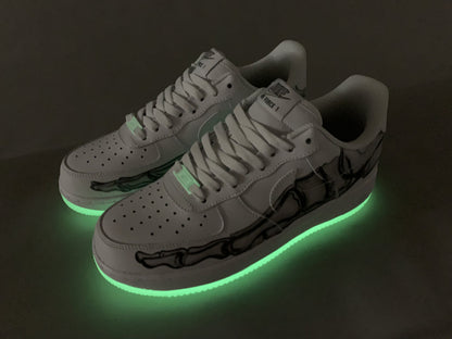 LW - AF1 Skeleton Halloween White