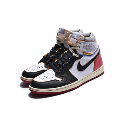 LW - Union x AJ1 High white and red stitching