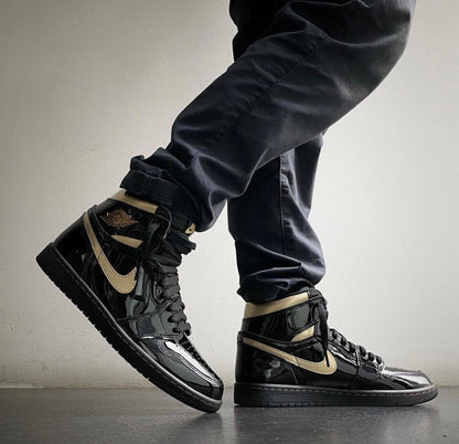 LW - AJ1 High Black Gold