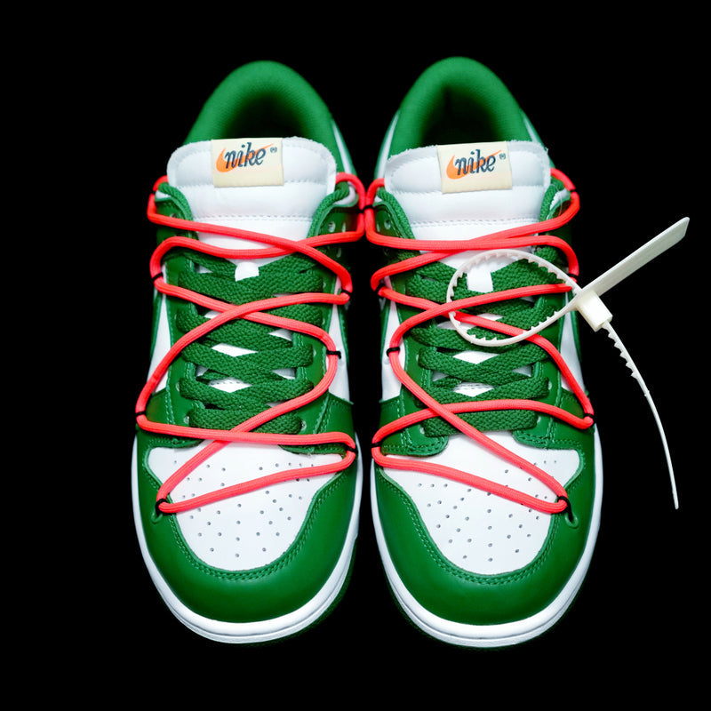 LW - OW x Dunk Low White Green