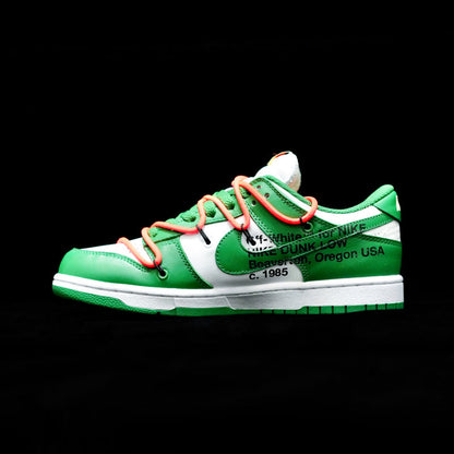 LW - OW x Dunk Low White Green