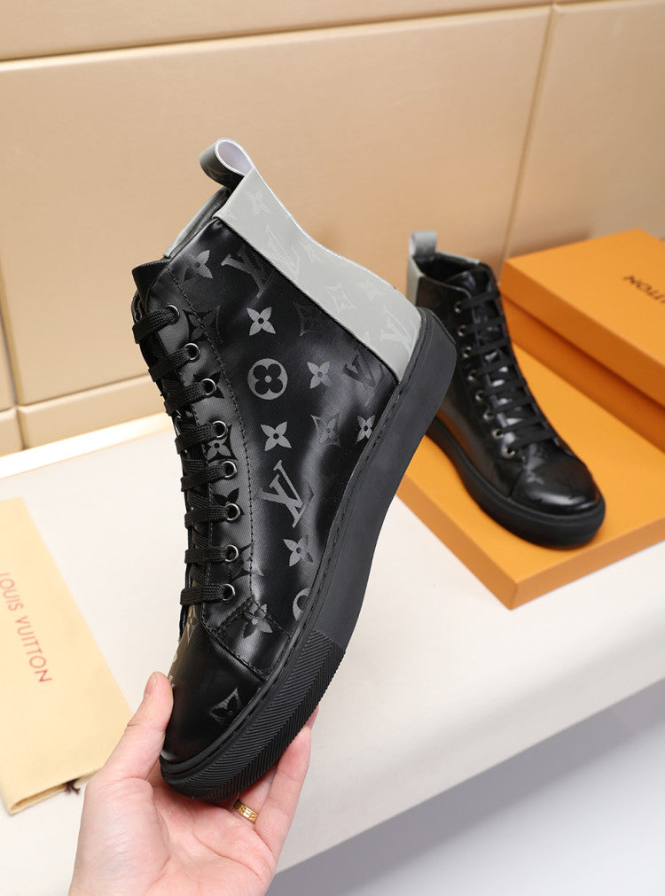 LW - LUV Stellar Trainer Boot Black Gray Sneaker