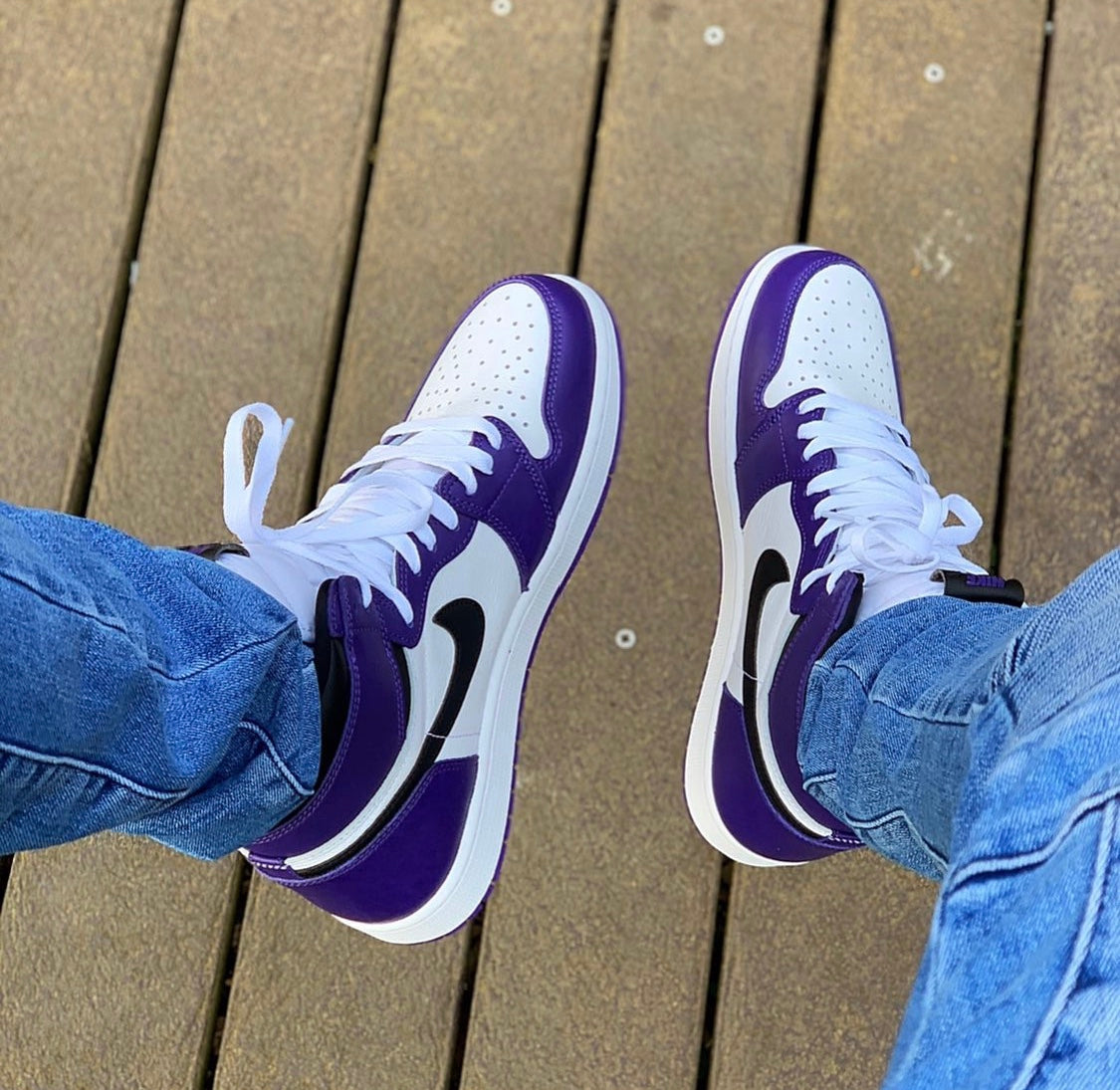 LW - AJ1 Zi Jia Ge new purple toe