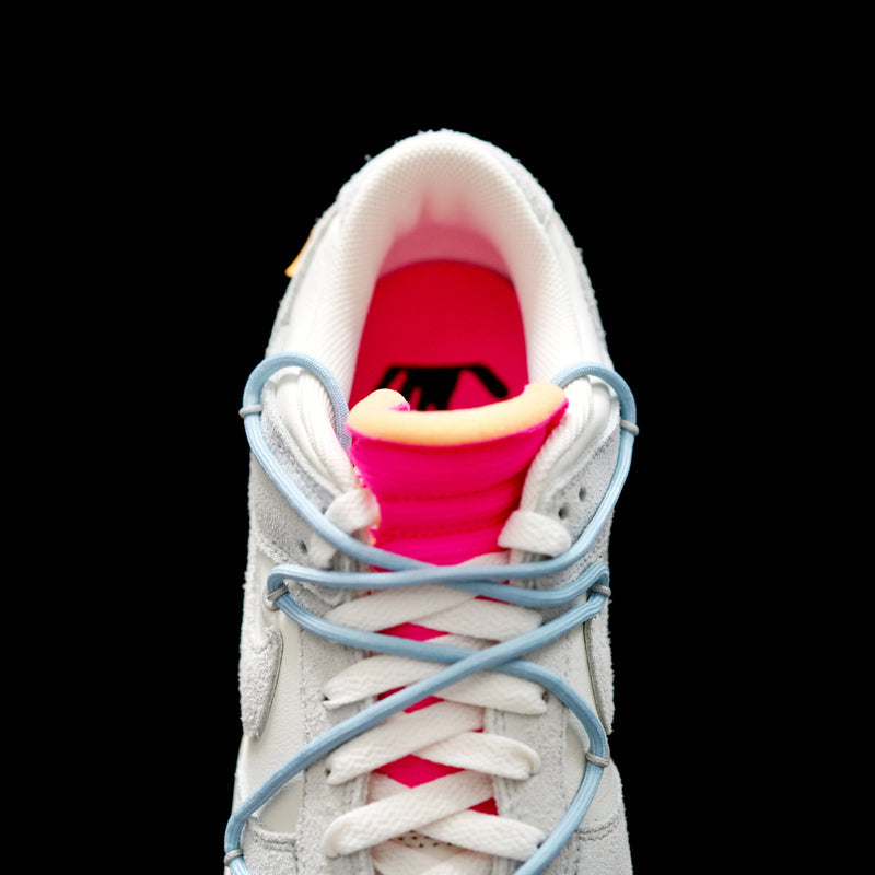 LW - OW x Dunk (NO.38) light blue shoelace pink buckle