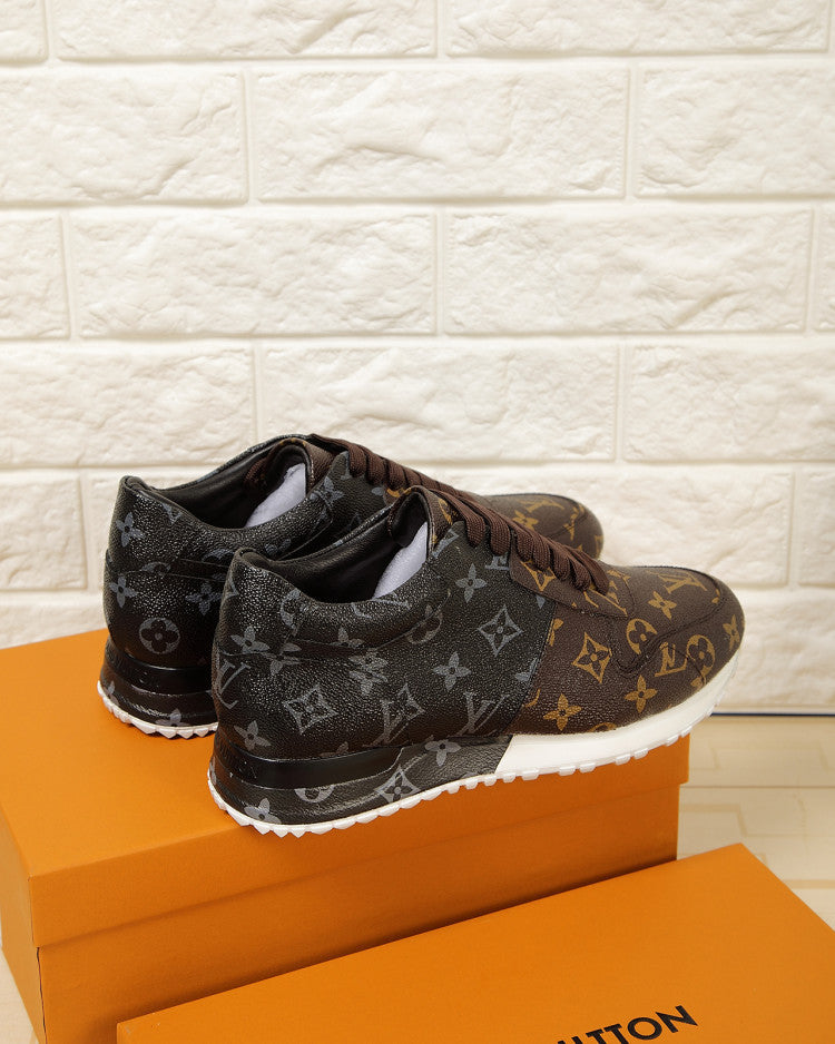 LW - LUV LWnogram Denim Brown Sneaker